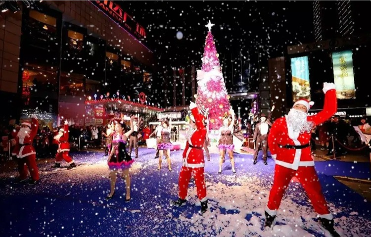 Effet de scène 3000W pour fête de noël, Machine à neige à tête mobile, Machine à neige