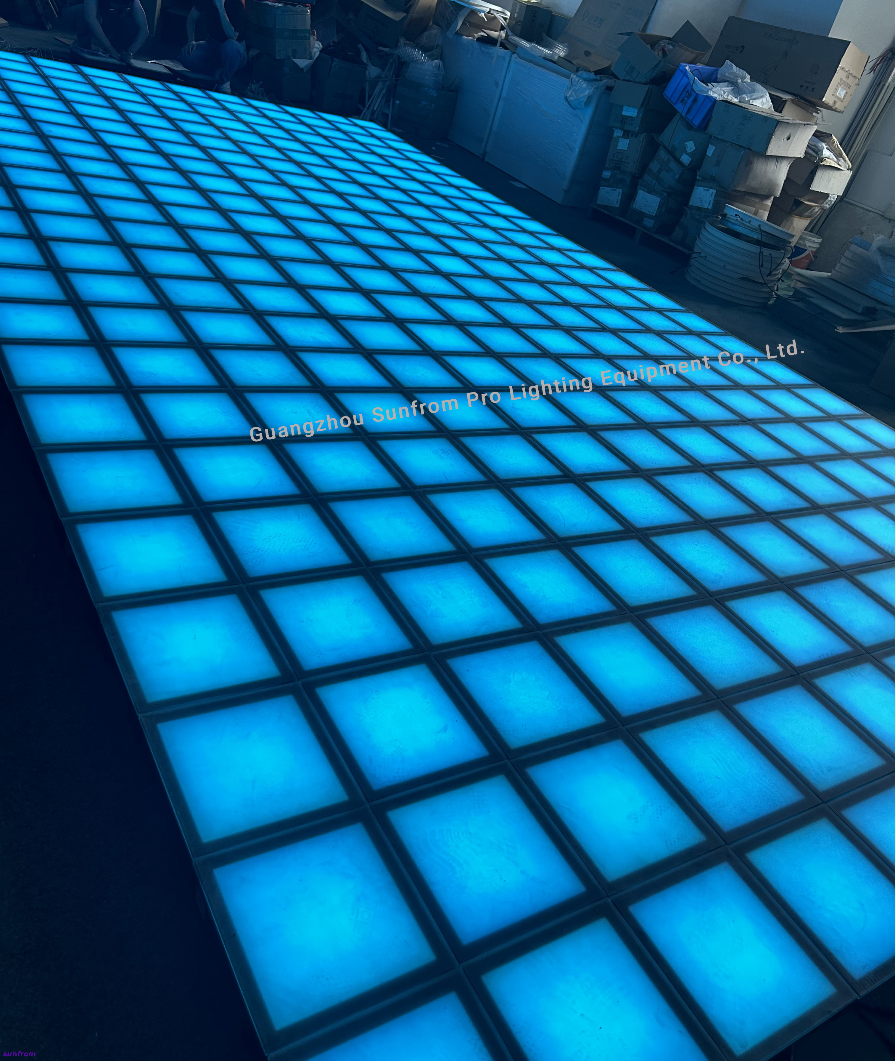 Panneau de plancher interactif de jeu à LED actif pour salle de jeux 