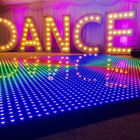 Allumez les prix de la piste de danse portable mobile Décorations de mariage