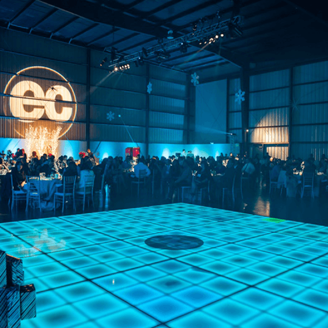 Nouveau tapis de sol LED pour fête de mariage disco couleur créative