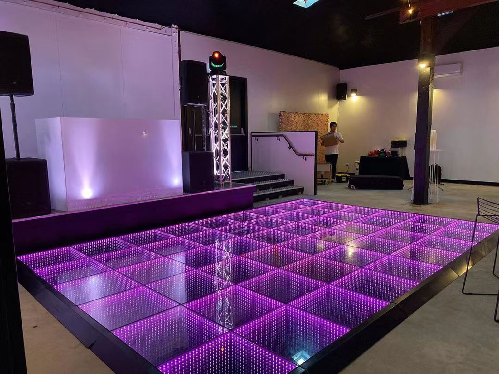 Le verre trempé RVB Disco Dj Club illumine la piste de danse infinie