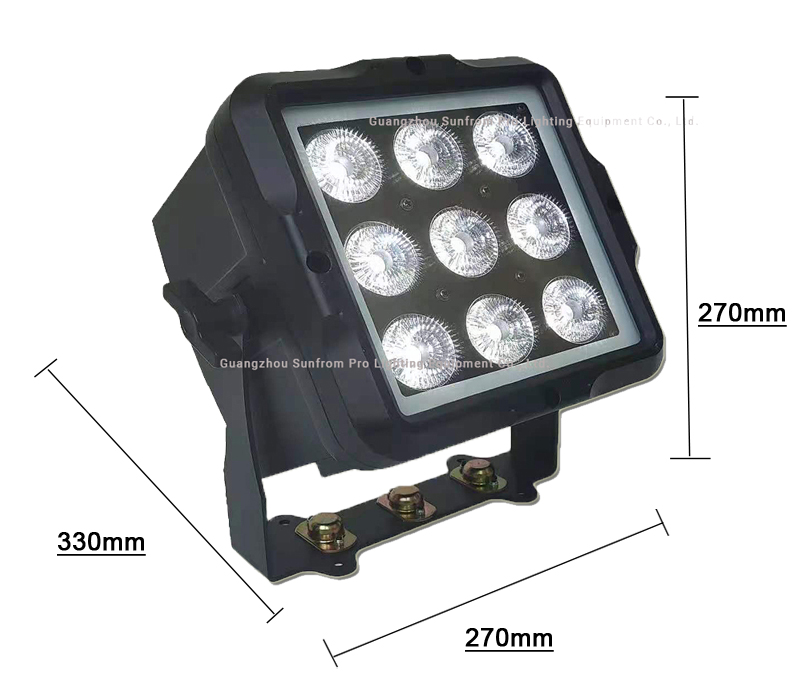 L'équipement d'éclairage de scène en aluminium moulé sous pression de haute qualité a mené la lumière Par