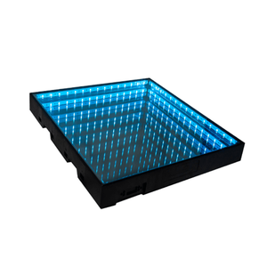 Miroir filaire 3D 50x50, verre RVB de haute qualité, piste de danse Led