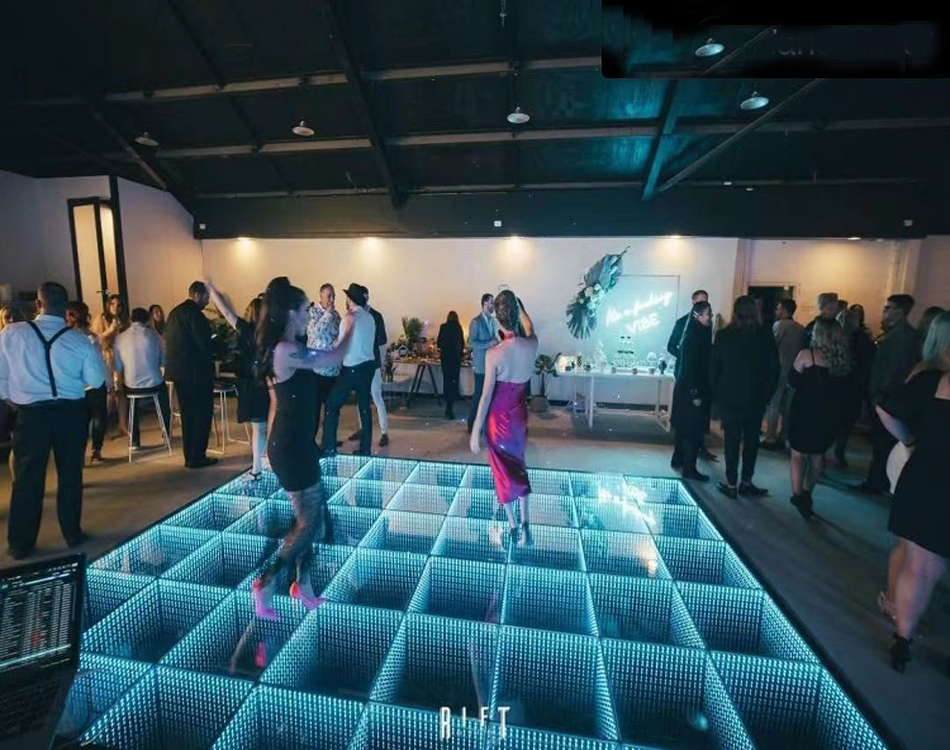 Piste de danse filaire étanche avec miroir LED 3D