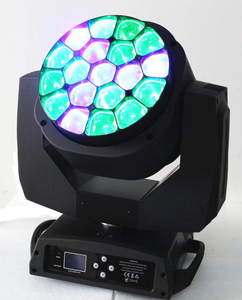 Stade étanche 19X15W Zoom Led faisceau Rgbw grand oeil d'abeille lumière principale mobile Dj Par