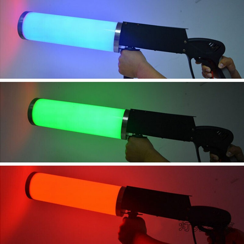 Pistolet Led portatif pour Dj, effets spéciaux, Machine à Jet Rgb, scène, CO2, brouillard, colonne de gaz