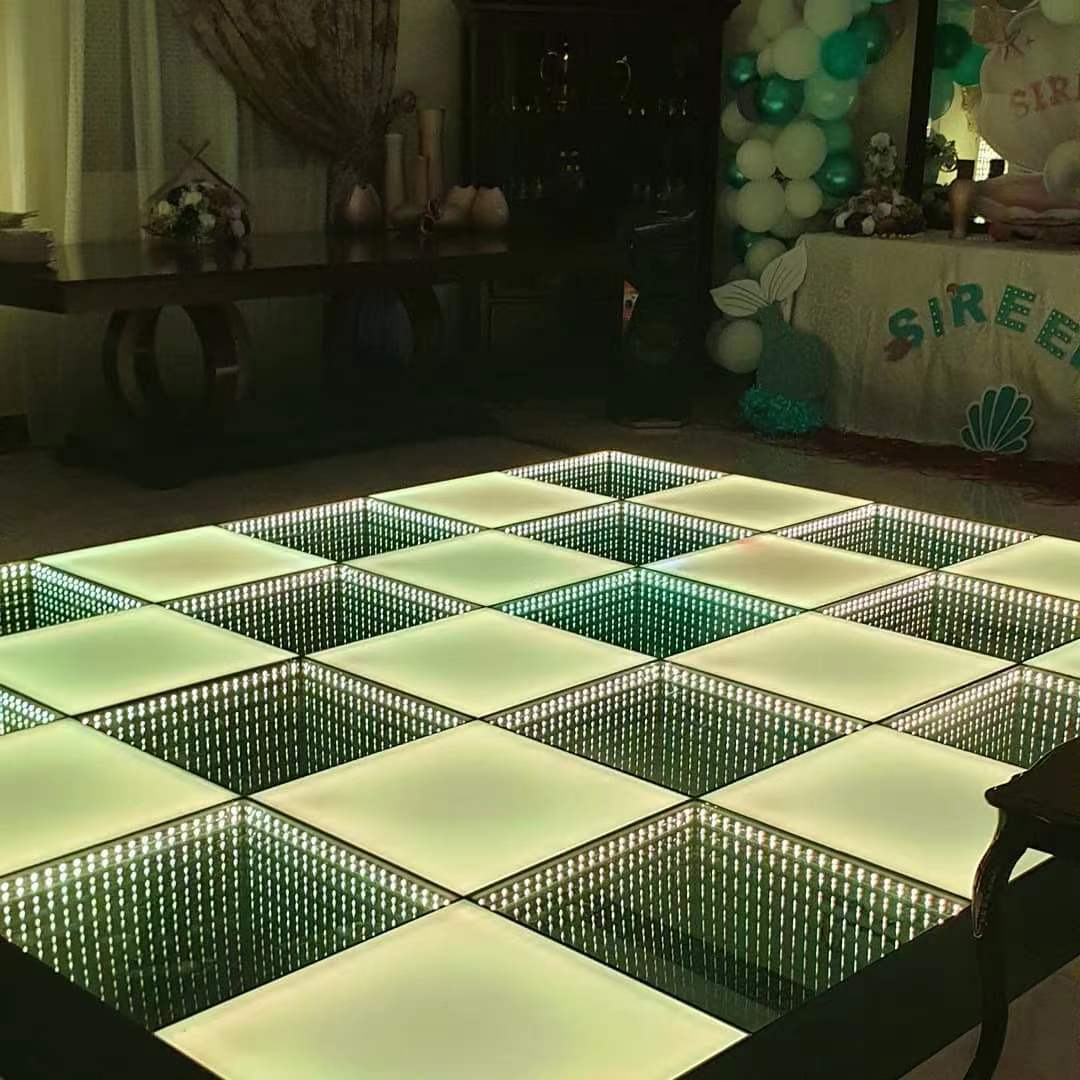 Nouveau tapis de sol LED pour fête de mariage disco couleur créative