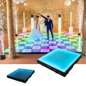 Pour la décoration intérieure extérieure de mariage a mené la piste de danse de lumière disco